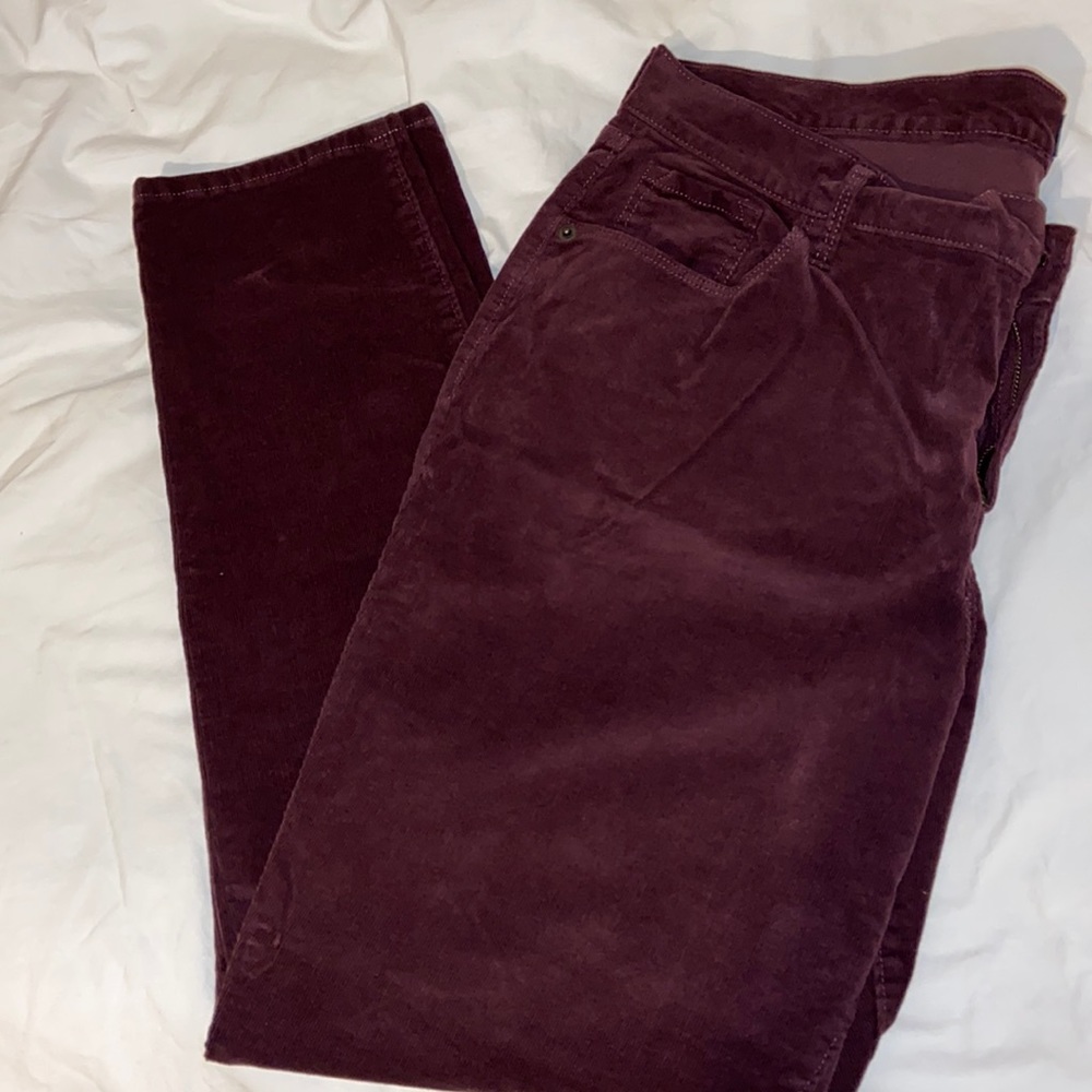Dark Burgundy Old Navy Rockstar Skinny Pants